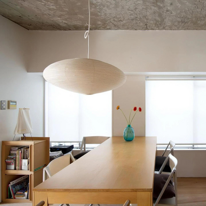Japandi Paper Xuan Shade Pendant Light 1-Light