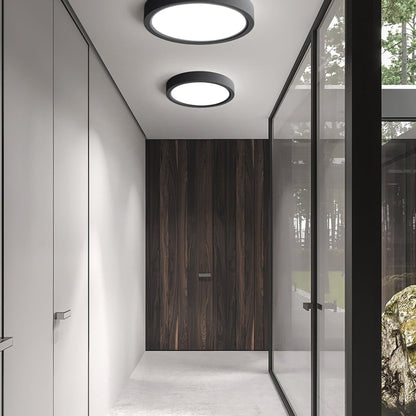 Minimalist Iron Slim Low-Profile Ceiling Light 1-Light