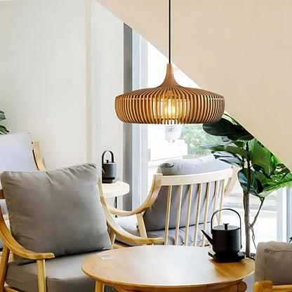 Scandinavian Wood Pendant Light 1-Light