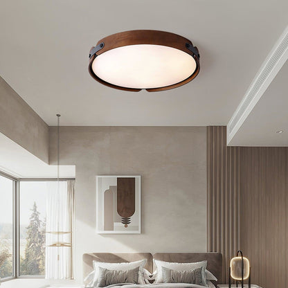 Scandinavian Iron Slim Low-Profile Ceiling Light 1-Light