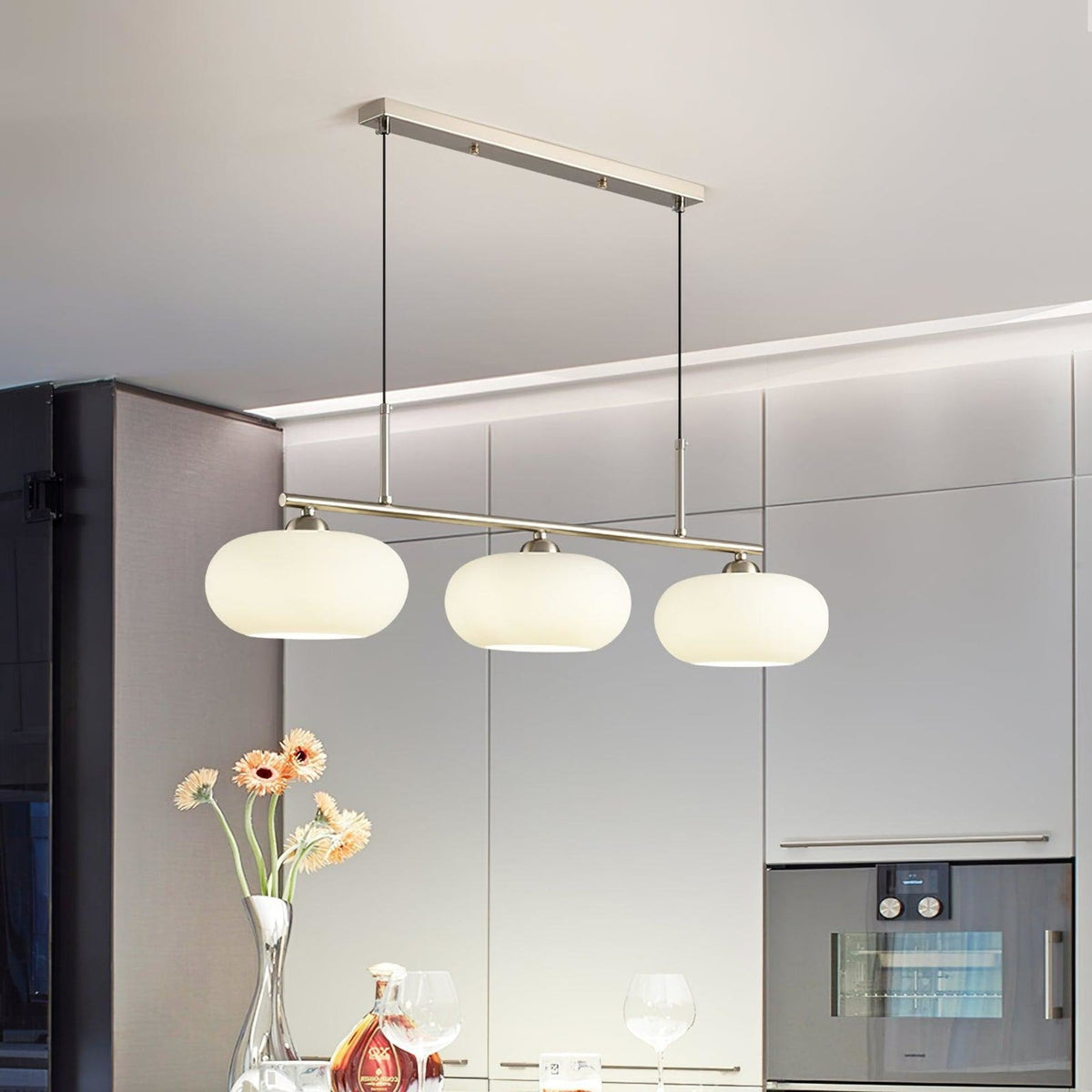 Modern Iron Tri-Colour Pendant Light 1-Light