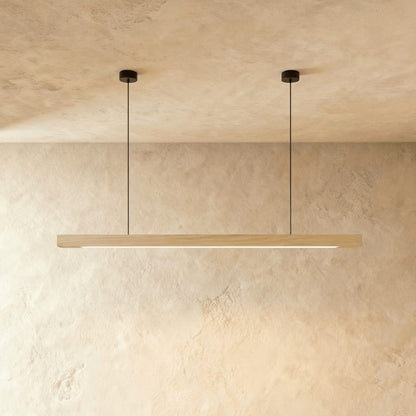 Minimalist Wood Daylight Pendant Light 1-Light
