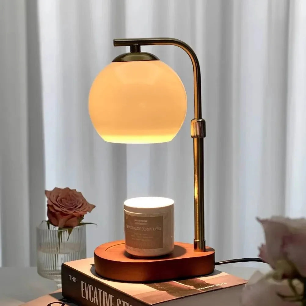 Modern Wood Table Lamp 1-Light