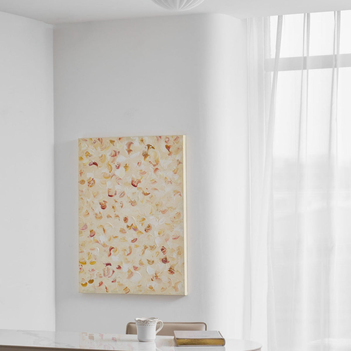 Modern Glass Flush Ceiling Light 1-Light
