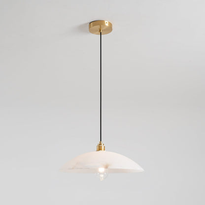 Modern Marble Copper Pendant Light 1-Light