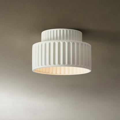 Modern Resin Semi-Flush Ceiling Light 1-Light