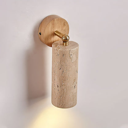 Modern Travertine Ø6.5 Wall Light 1-Light