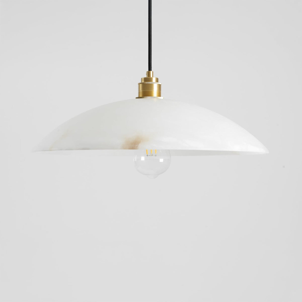Modern Marble Copper Pendant Light 1-Light