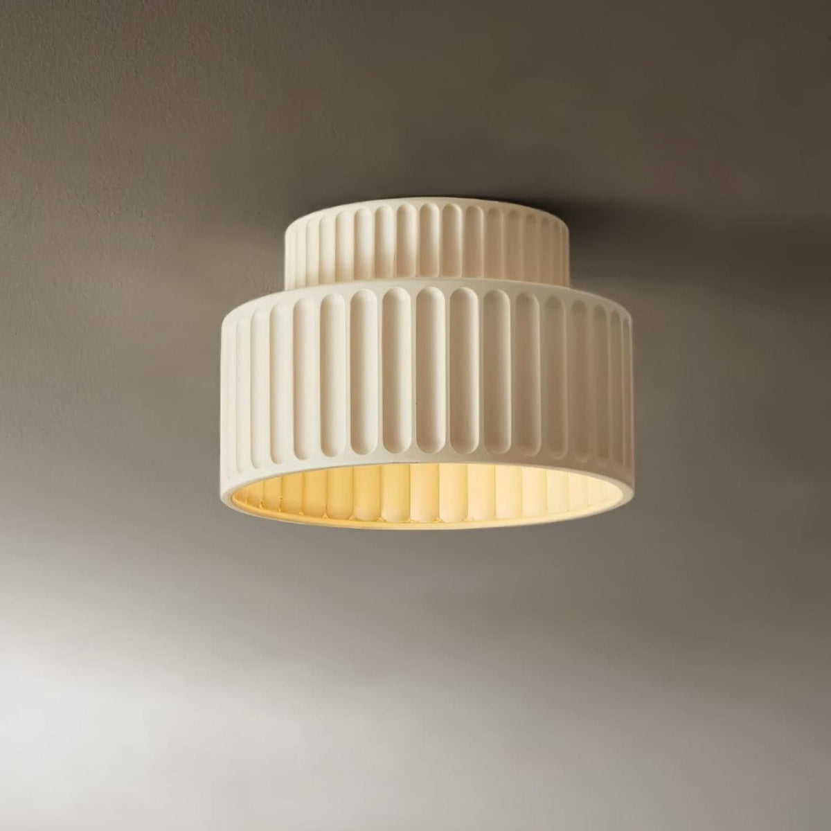 Modern Resin Semi-Flush Ceiling Light 1-Light