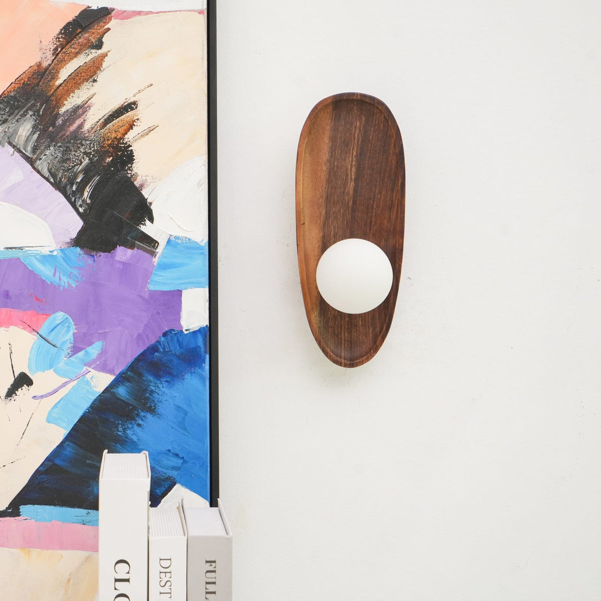 Modern Wood Wall Light 1-Light
