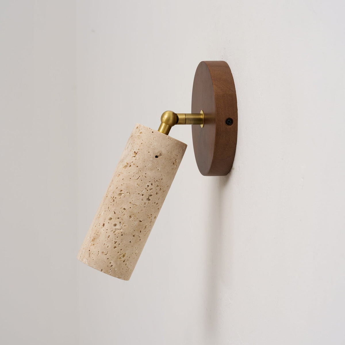 Modern Travertine Ø6.5 Wall Light 1-Light