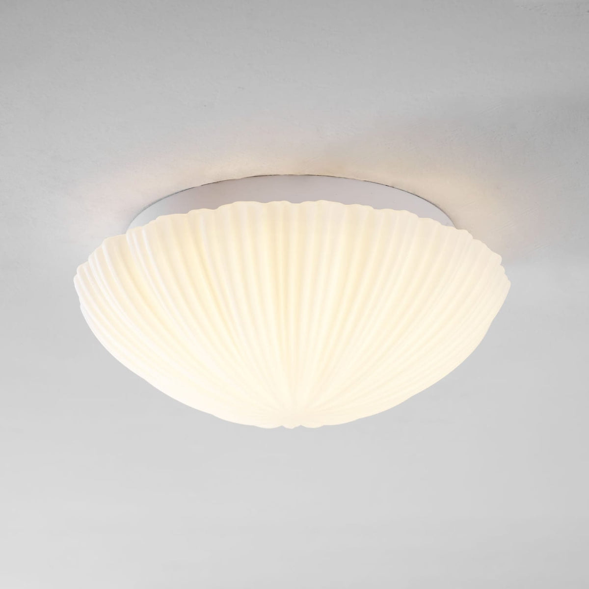 Modern Glass Flush Ceiling Light 1-Light