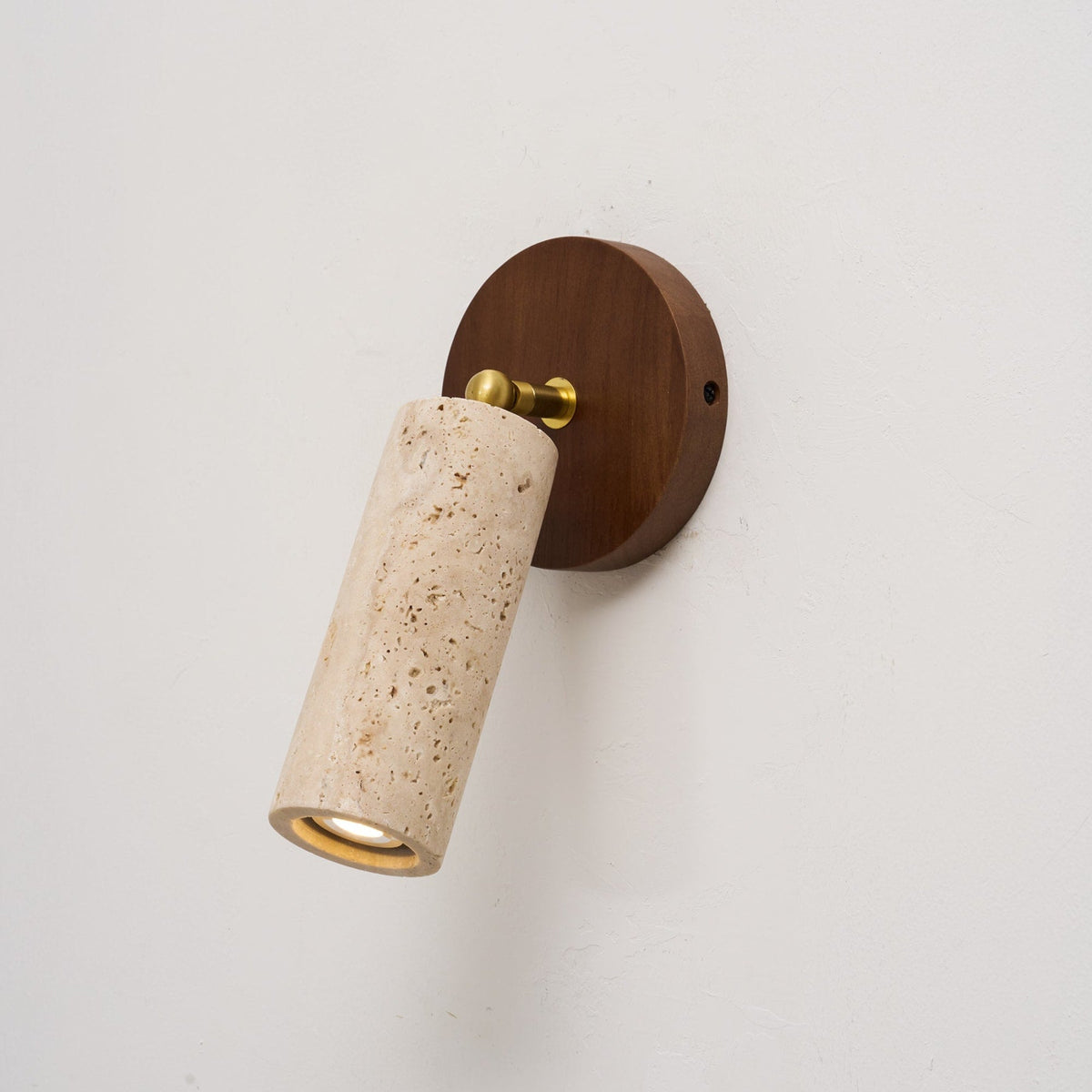 Modern Travertine Ø6.5 Wall Light 1-Light