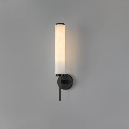 Modern Metal Faux Alabaster Wall Light