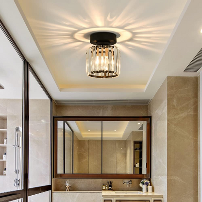 Contemporary Iron 1-Light Flush Ceiling Light 1-Light
