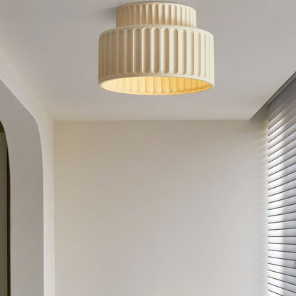 Modern Resin Semi-Flush Ceiling Light 1-Light