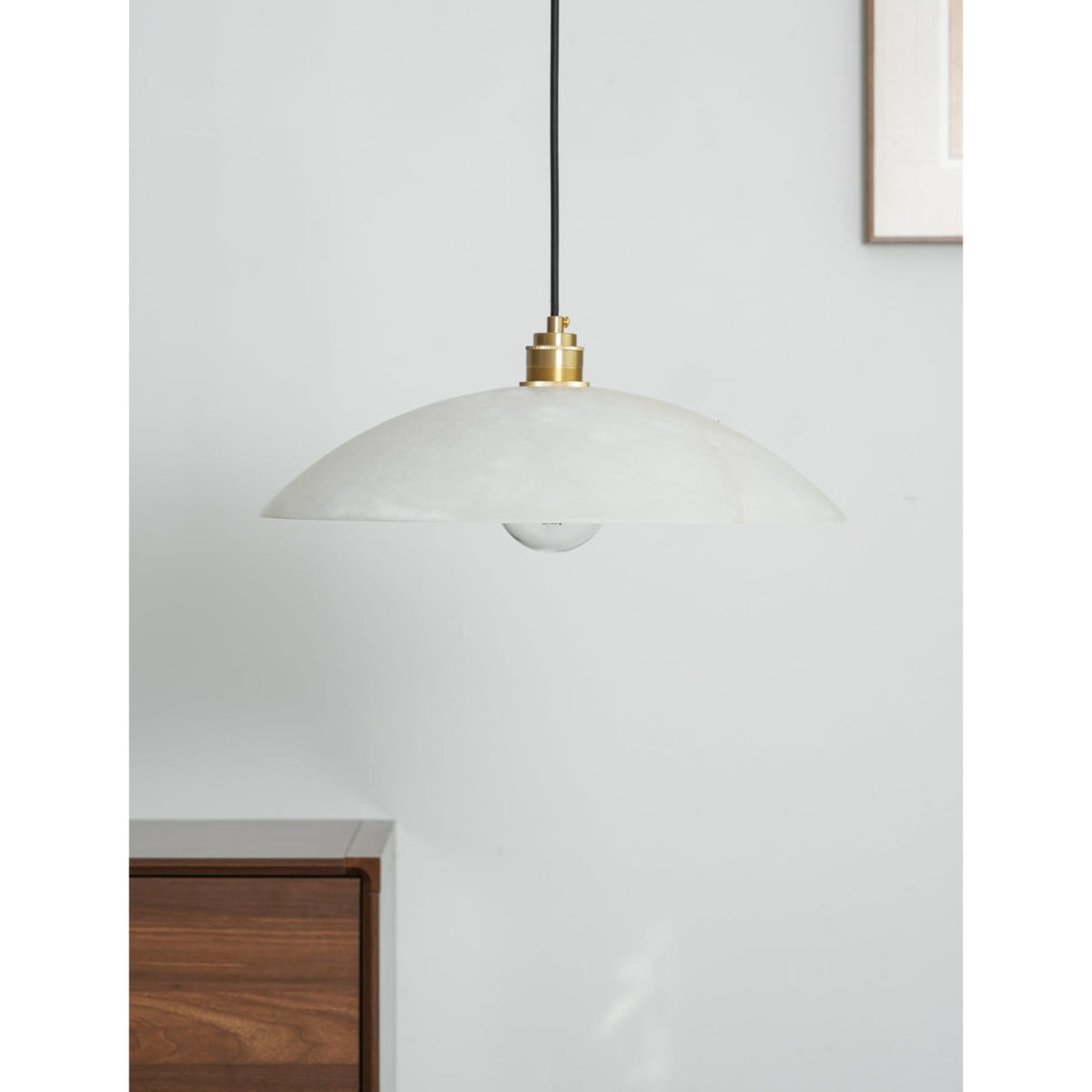 Modern Marble Copper Pendant Light 1-Light
