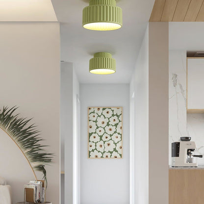 Modern Resin Semi-Flush Ceiling Light 1-Light