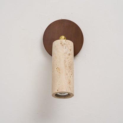 Modern Travertine Ø6.5 Wall Light 1-Light