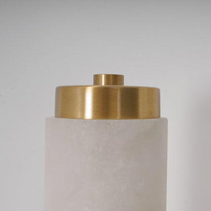Modern Metal Faux Alabaster Wall Light