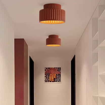 Modern Resin Semi-Flush Ceiling Light 1-Light