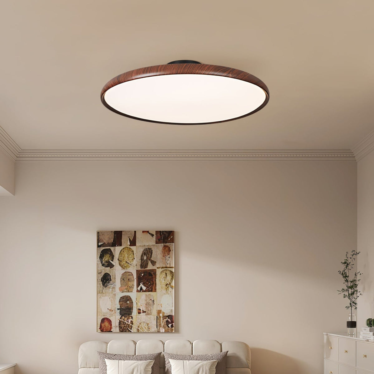 Scandinavian Iron Tri-Colour Ceiling Light 1-Light