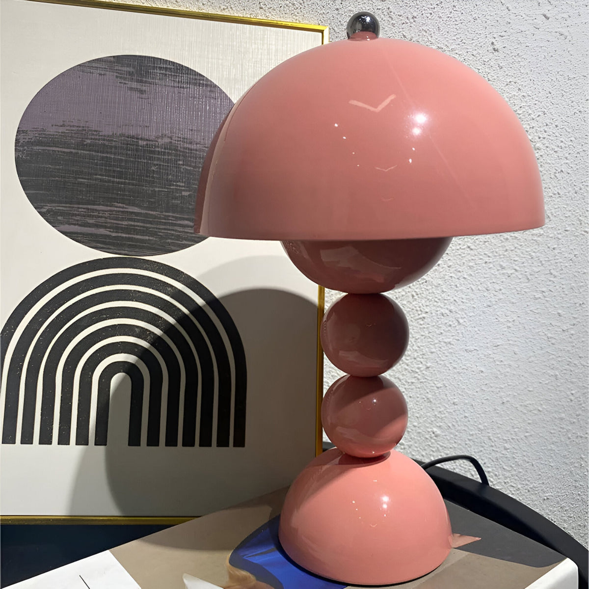 Contemporary Acrylic Stacked Sphere Table Lamp 1-Light