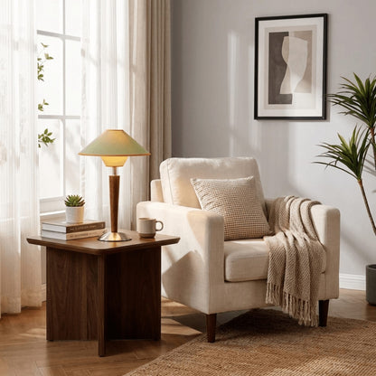 Modern Iron Shade Table Lamp 1-Light