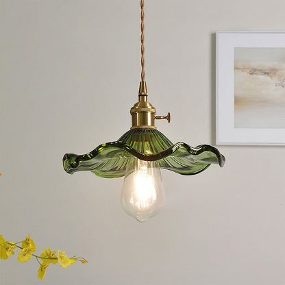 Contemporary Grass Flower Pendant Light 1-Light