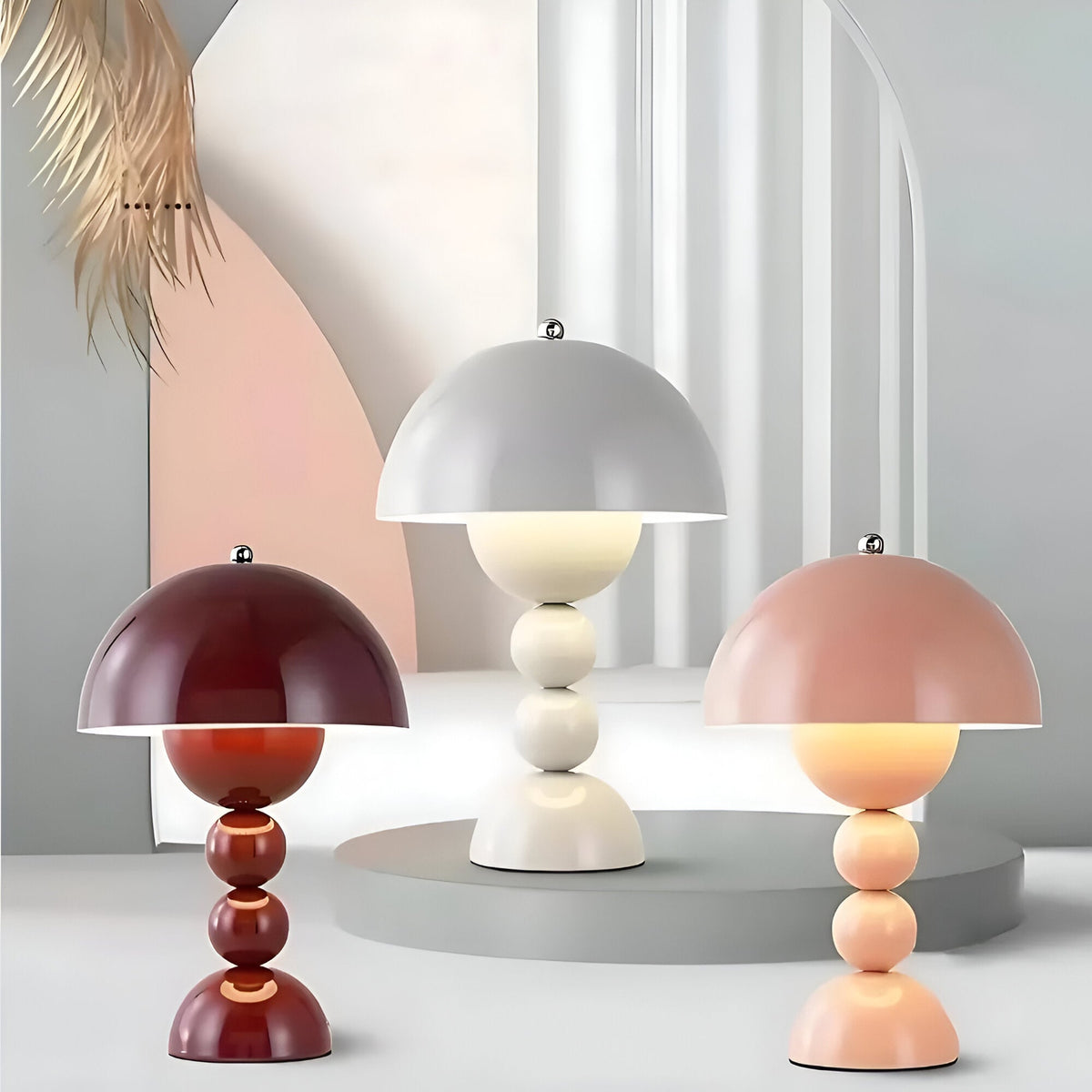 Contemporary Acrylic Stacked Sphere Table Lamp 1-Light