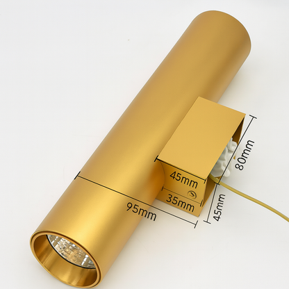 Contemporary Cylindrical LED 2-Light Wall Sconce