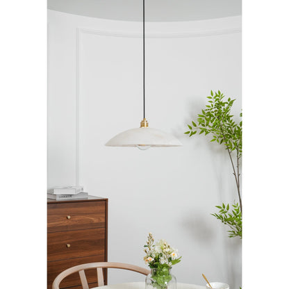 Modern Marble Copper Pendant Light 1-Light
