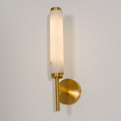 Modern Metal Faux Alabaster Wall Light