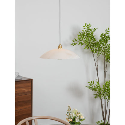 Modern Marble Copper Pendant Light 1-Light