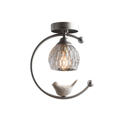 Modern Brass Solid Flush Ceiling Light 1-Light