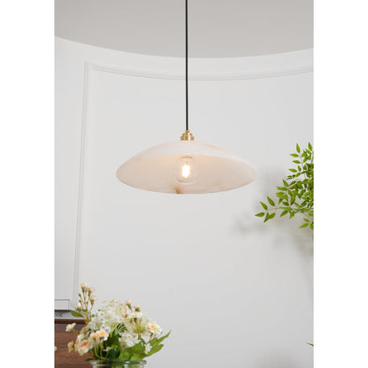 Modern Marble Copper Pendant Light 1-Light