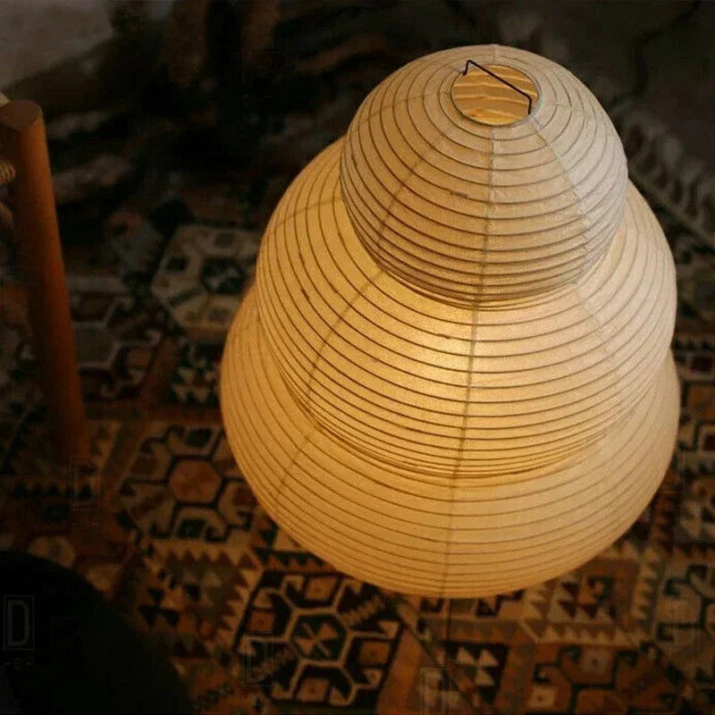 Bohemian Paper Tri-Colour Floor Lamp 1-Light