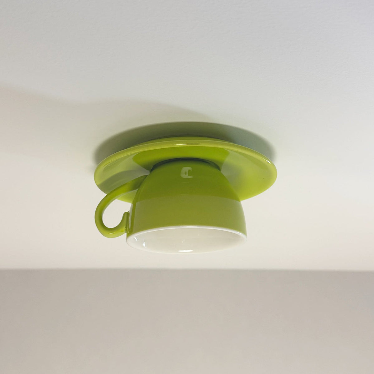 Modern Ceramic Semi-Flush Ceiling Light 1-Light