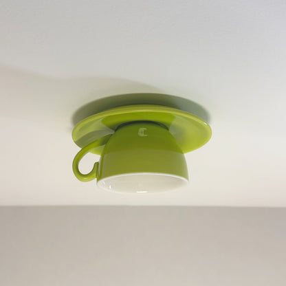 Modern Ceramic Semi-Flush Ceiling Light 1-Light