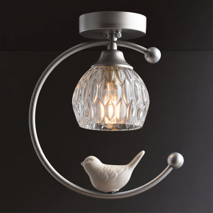 Modern Brass Solid Flush Ceiling Light 1-Light