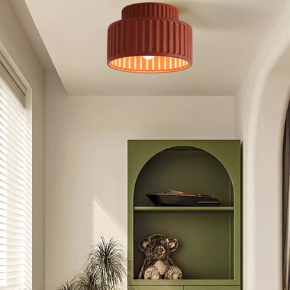Modern Resin Semi-Flush Ceiling Light 1-Light