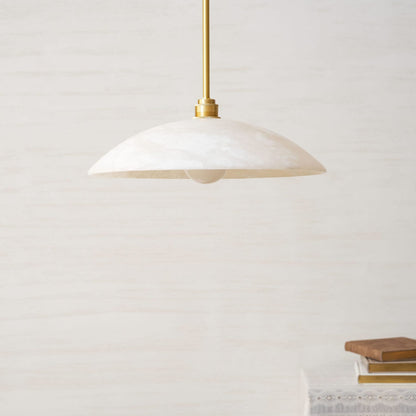 Modern Marble Copper Pendant Light 1-Light