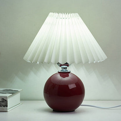 Nordic Ceramic Pleated Table Light | 1-Light