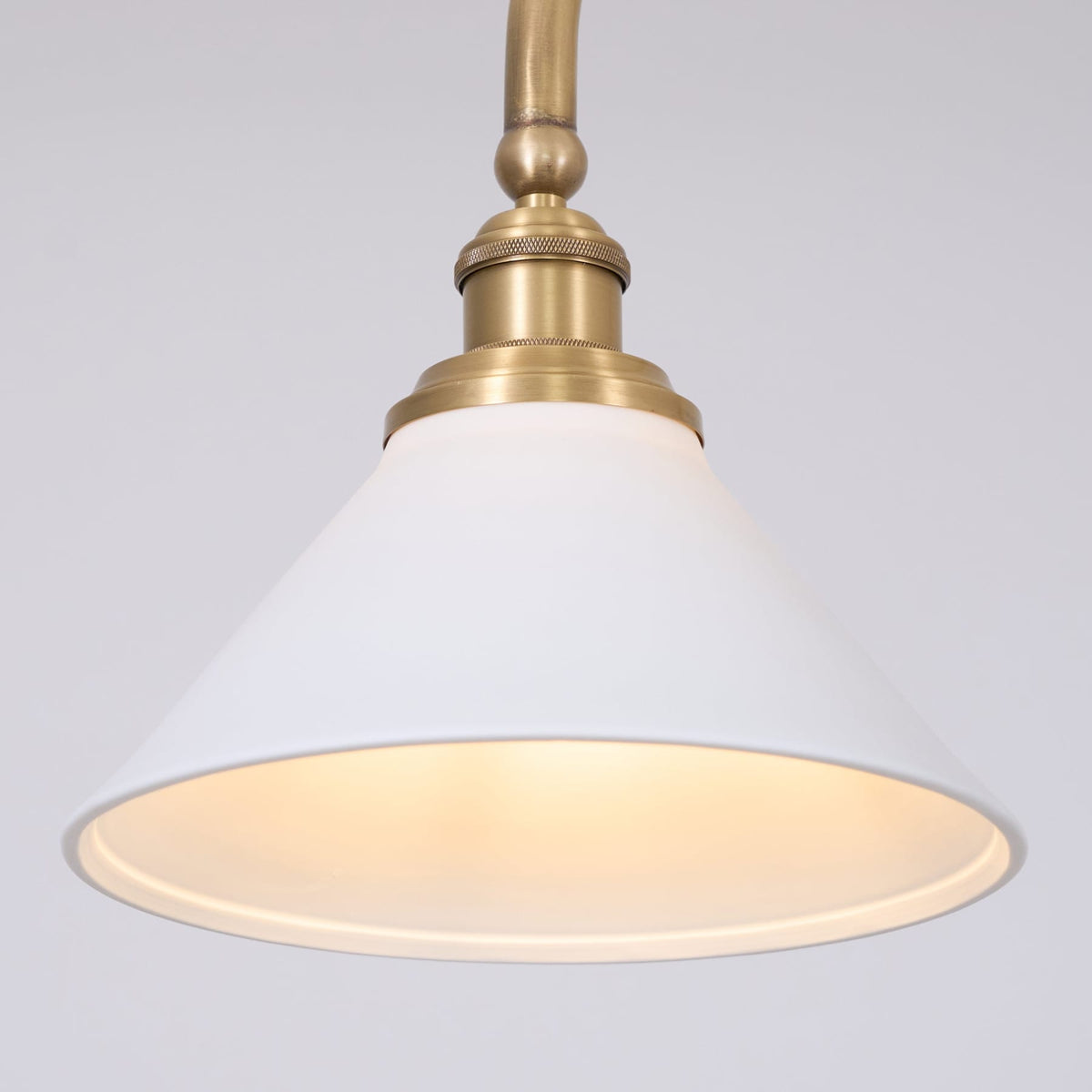 Modern Brass Ceramic Shades Pendant Light 2-Light