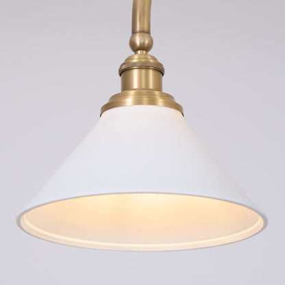 Modern Brass Ceramic Shades Pendant Light 2-Light
