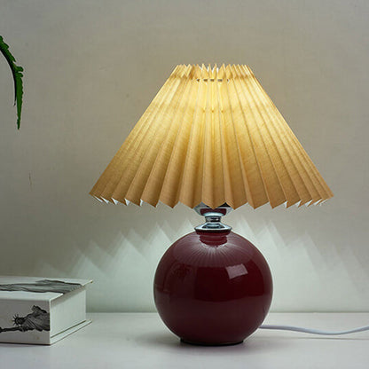 Nordic Ceramic Pleated Table Light | 1-Light