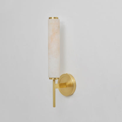 Modern Metal Faux Alabaster Wall Light