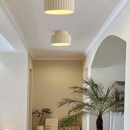 Modern Resin Semi-Flush Ceiling Light 1-Light