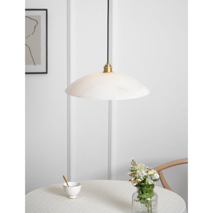 Modern Marble Copper Pendant Light 1-Light