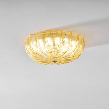 Vintage Iron Flush Ceiling Light 1-Light